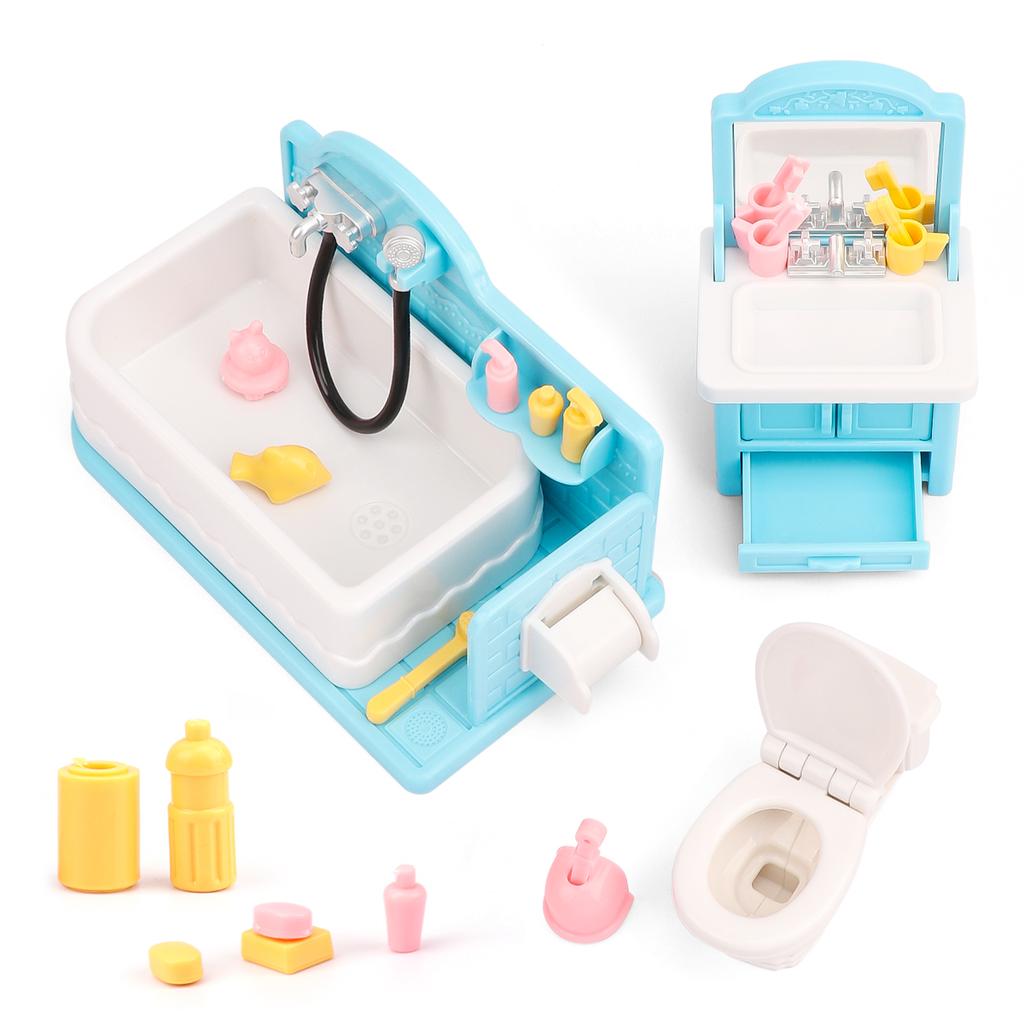 Non-Toxic Mini Furniture Ornaments House Toys Miniature Kitchen Bathroom Doll House Scene Accessories Furniture