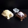 2Pcs Lovely Turtle Figurine Silicone Mold Set High Quality Durable Material Ideal for Crafting and Home Decor Projects