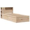 Solid Wood Bed Without Mattress 75 X 190 Cm Pine Wood
