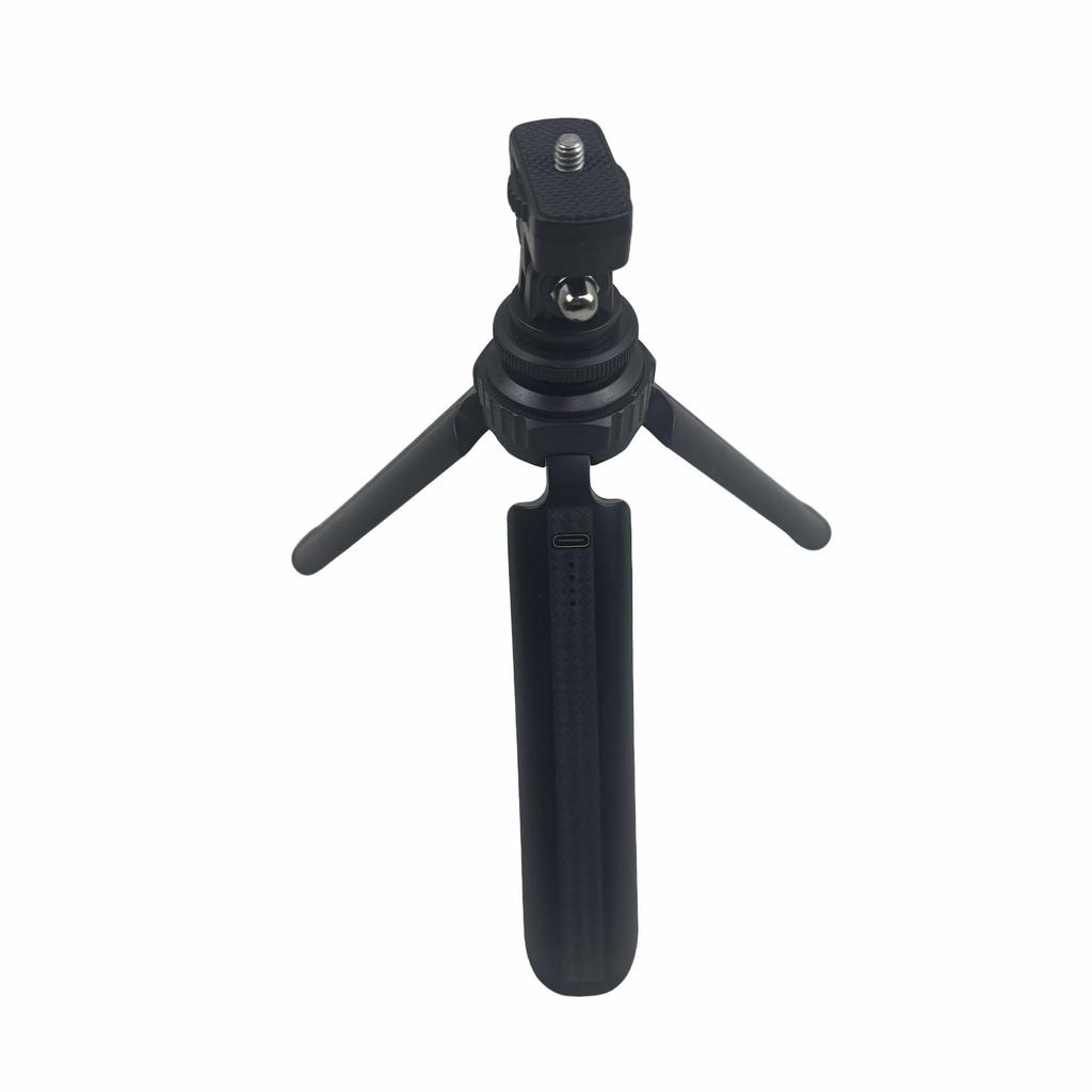 Rechargeable Selfie Stick with Tripod, Power Bank & Hot Shoe Ball Head