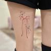 Kleiner frischer Bogen, Schmetterling Tattoo-Aufkleber, Hochwertiger ästhetischer Arm Bein Tattoo-Aufkleber