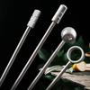 20Pcs Silver Color Martini Picks Stainless Steel Fruit Sticks Food Grade Cocktail Skewers  Buffet