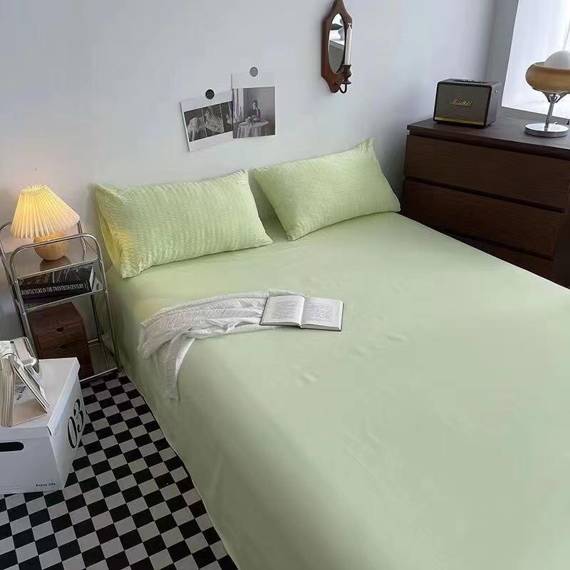 

Простыня цельная тонкая стеганая высокого класса маленькая свежая однотонная в стиле инс студенческое общежитие взрослая домашняя двуспальная кровать 150x230cm (bed sheet only)
