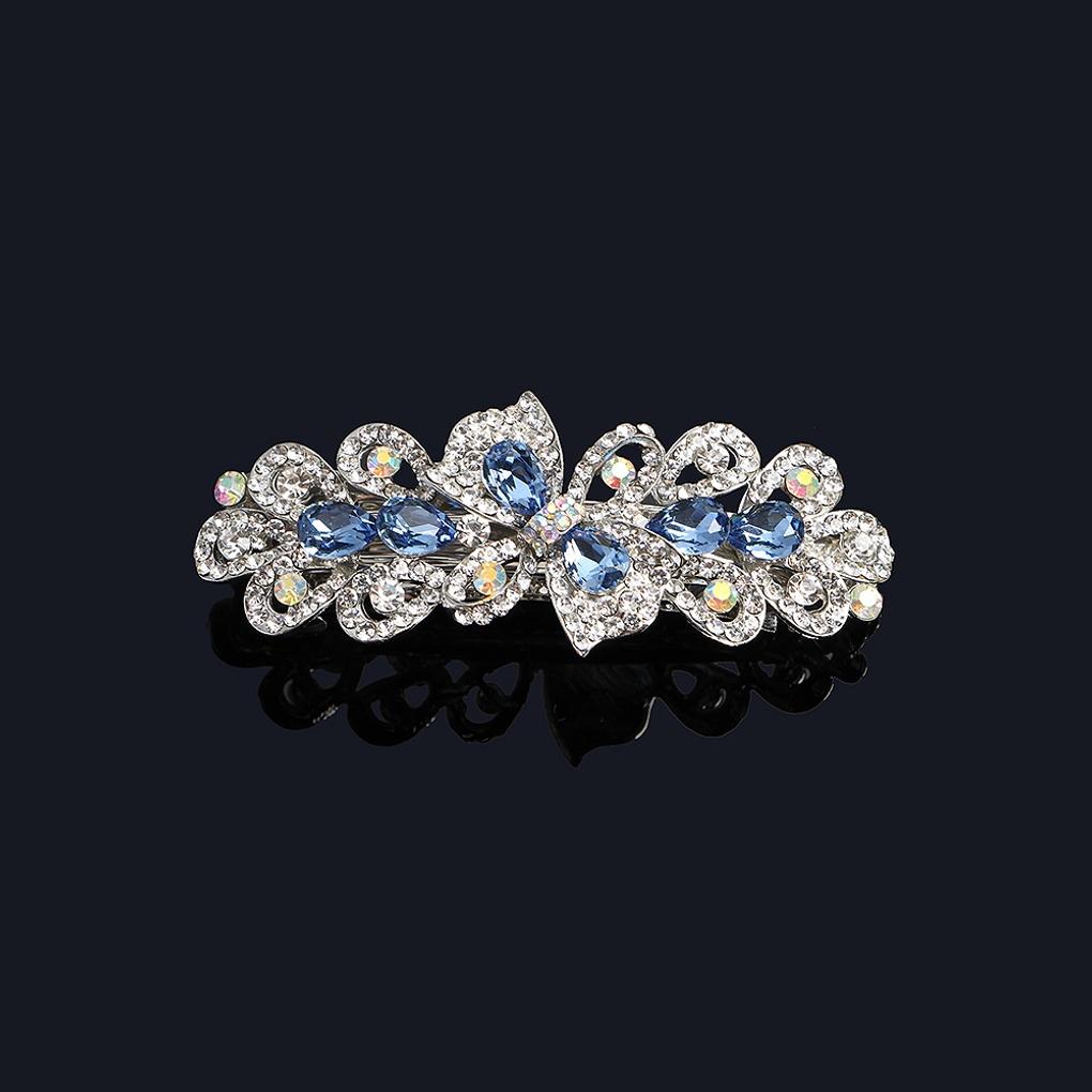 Women's Berry Point Hairpin (Blue) Cubic Decoration Automatic Pin