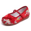 Chinese Style Girls' Dancing Shoes Wear Resistant Non-slip Embroidered Cloth Shoes Professional Breathable