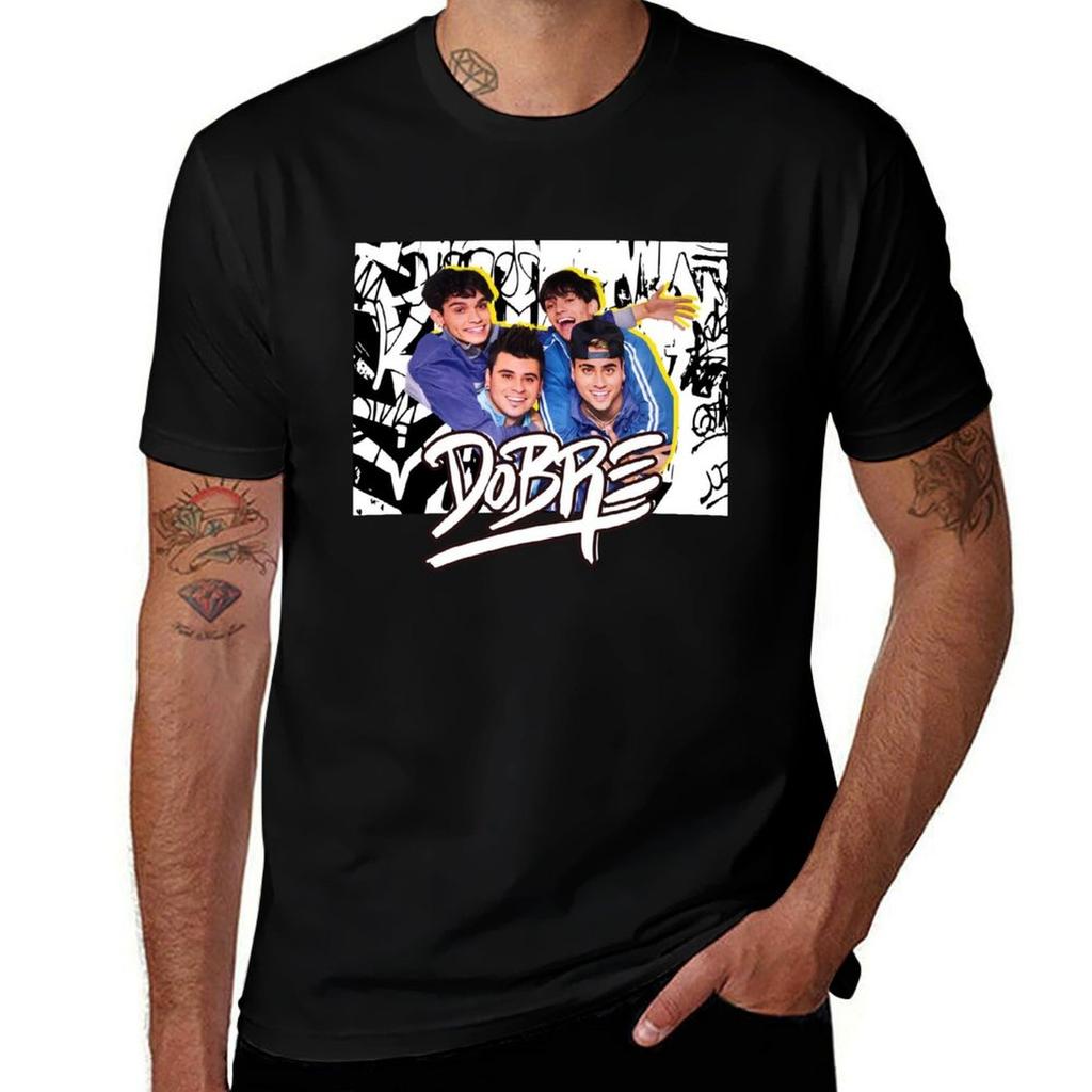 Dobre Brothers T-Shirt Übergröße Basic Baumwoll-T-Shirt