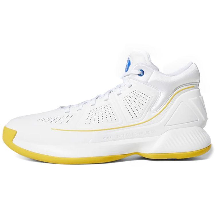

Мужские кроссовки adidas D Rose 10 Simeon белые жирно-золотые синие F36777