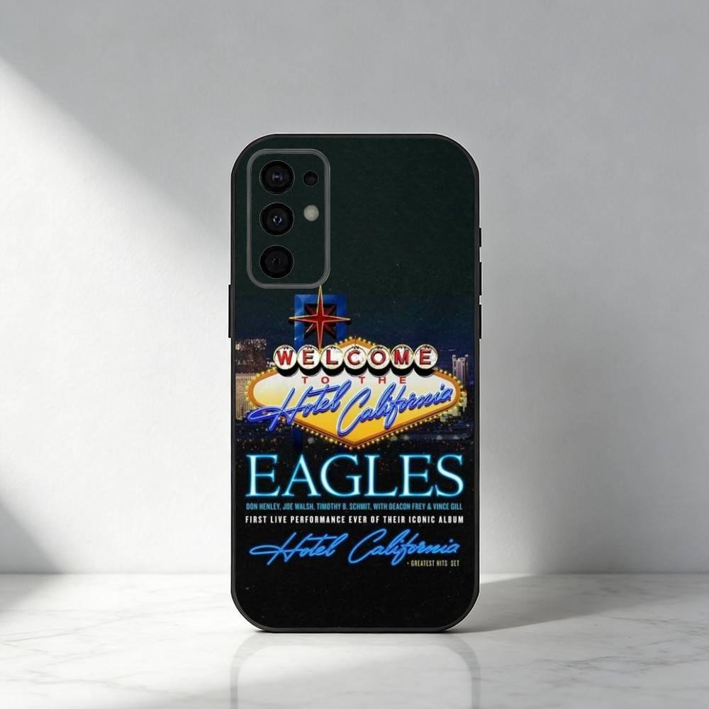 

E-Eagle-s Hotel California Phone Case For Samsung S25,S24,S21,S22,S23,S30,Ultra,S20,Plus,Fe,Note,5G Black Cover Samsung S21plus