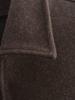 European & American Women's Retro Solid Color Lapel Short Jacket - Brown.