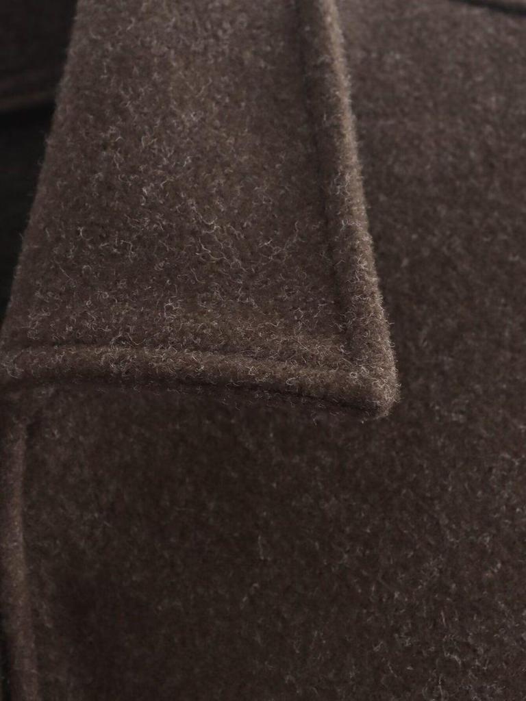 European & American Women's Retro Solid Color Lapel Short Jacket - Brown.