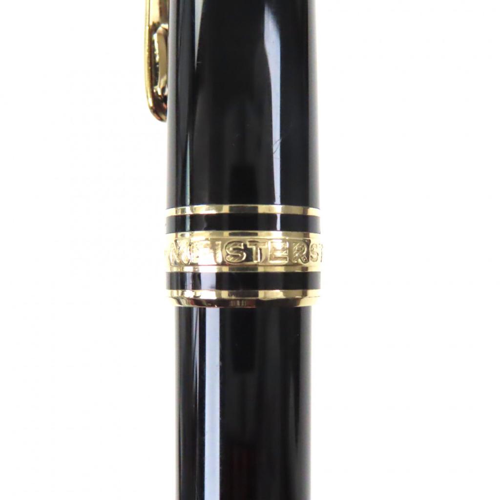 Great MONTBLANC fountain pen Meisterstück Classic white star black 14K mens Used