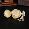 New White Egg Jewelry Box Creative Metal Crafts Jewelry Storage Box Decorative Ornament Necklace Jewelry Box