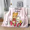 Cartoon Rilakkuma Anime Girls Throws Blanket for Baby Hiking Picnic Bed Super Soft Cute kawaii Flannel Blanket birthday gift