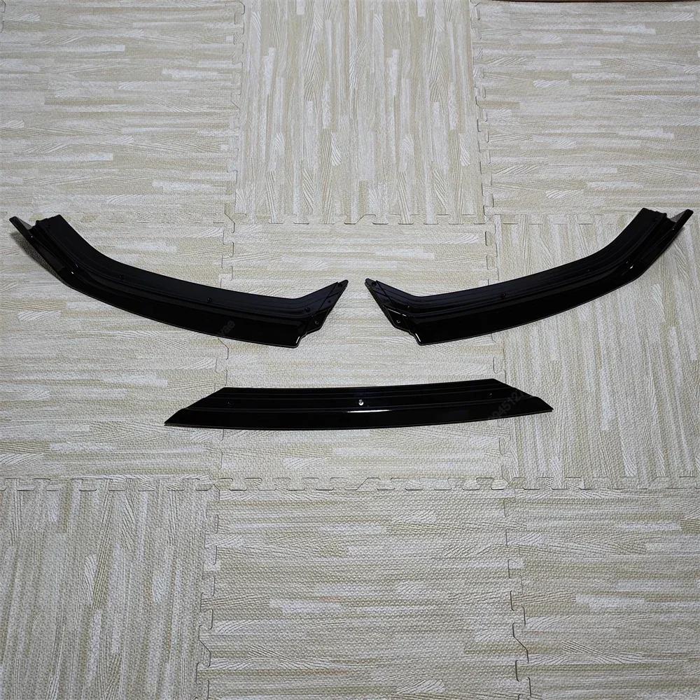 Auto Frontstoßstange Lippe Splitter Spoiler Diffusor Bodykits Für VW Polo MK5 6R TSI TDI Standard 2009-2014 Vor-Facelift Schwarz Tuning