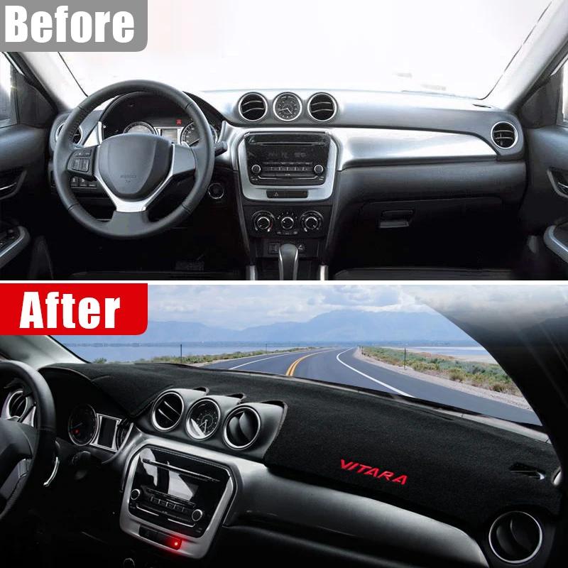Kryt palubní desky auta Avoid Light Pad Rohož proti slunečnímu záření Anti-UV koberec pro Suzuki Vitara LY 2015 2016 2017 2018 2019 2020 2021 2022