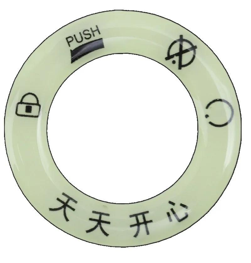 

Наклейки на брелок, светящиеся наклейки на замок зажигания автомобиля, светящиеся наклейки на брелок для ключей автомобиля и мотоцикла, светящиеся в ночи наклейки для украшения 1pc