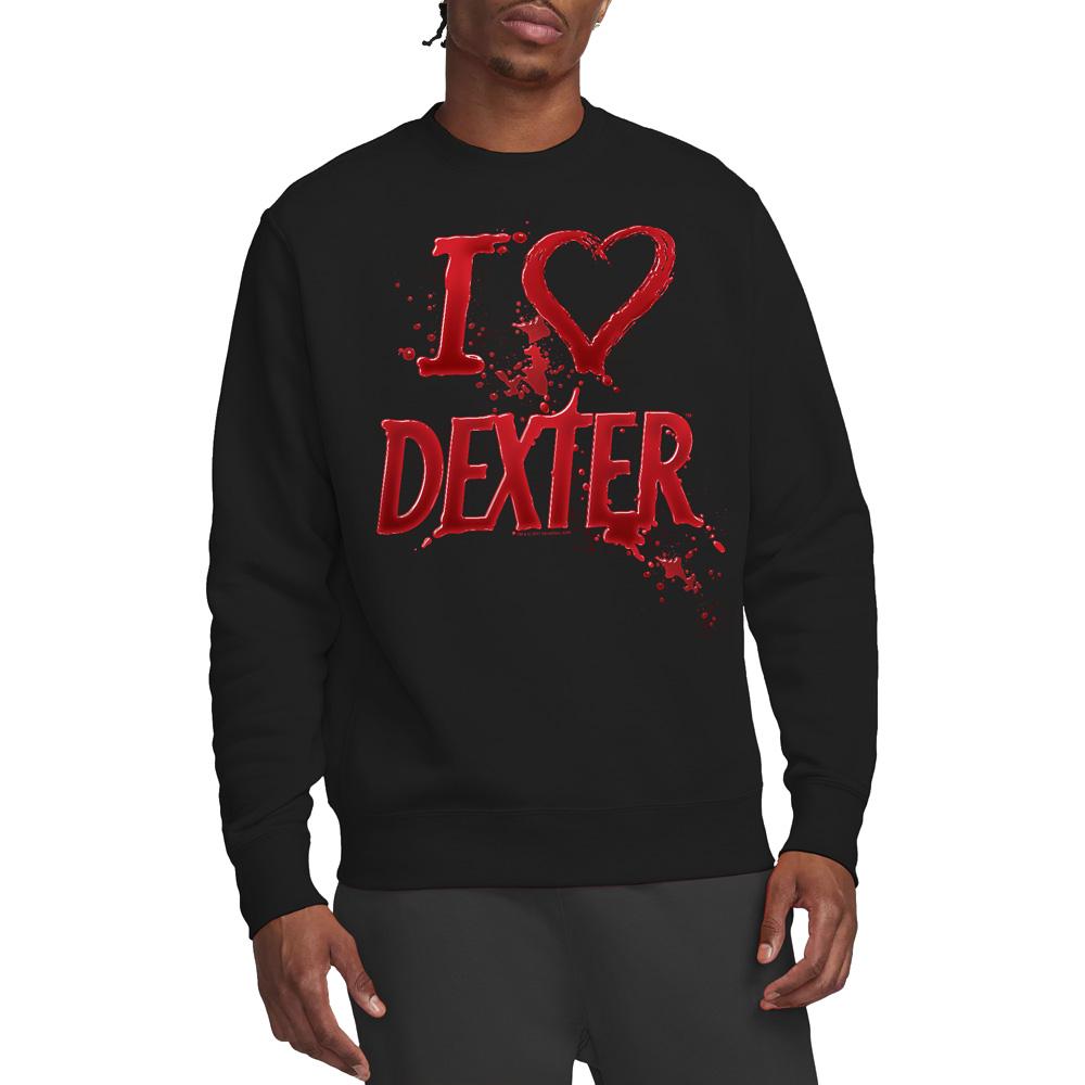 Dexter Unisex-Erwachsenen I Heart Dexter Sweatshirt