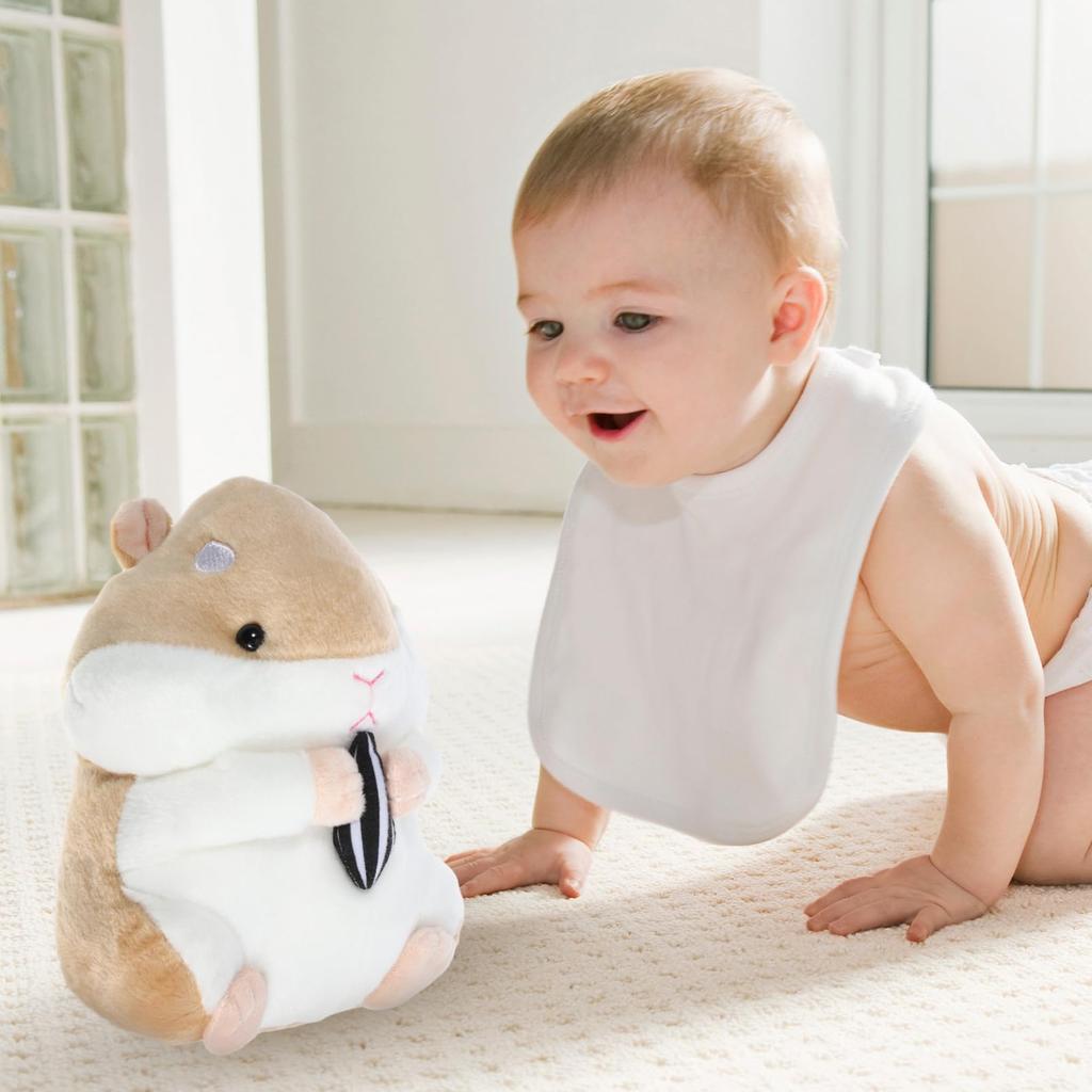 LIFKOME Hamster Plush Toy, Fluffy and Cute, Animal Toy, Character Decor, Sewn Wrap, Figurine, 23cm
