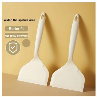 1 piece, silicone spatula, tamagoyaki spatula, heat-resistant egg spatula белый