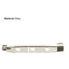 100Pcs Practical Alloy Brooch Bar Backs Safety Pins with Holes for