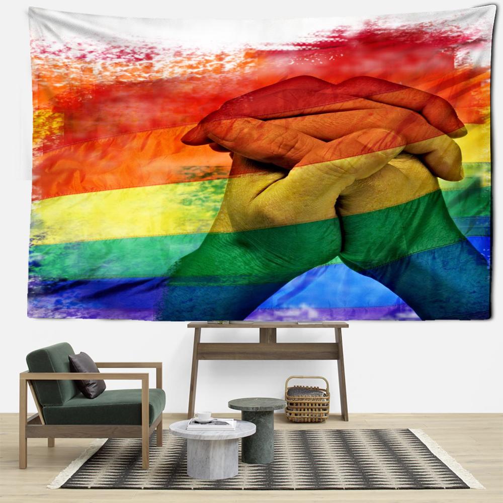 

Красочный дым двуручный гобелен настенный богемный психоделический колдовство абстрактный хиппи Tapitz общежитие домашний декор 95x70CM