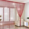 Luxury Glitter String Door Curtain Beads Room Dividers Beaded Fringe Polyester Fabric Shiny Tassel Line Curtains Window Panel Valance Wedding DIY