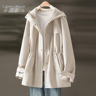 Women's Hooded Loose-Fit Long Sleeve Jacket