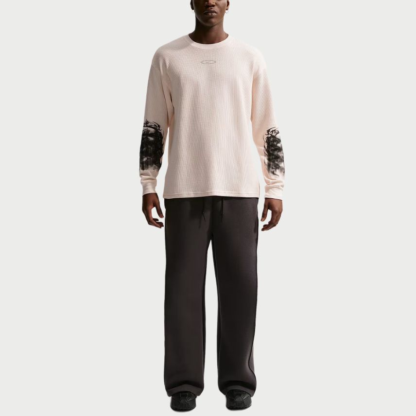 Nike Vêtements de sport AH25 Flyknit Décontracté Coupe ample Épaules tombantes Manches longues Pull en maille Hommes hauts IQ1016-103