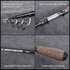 1.8m Celsius 2.1m Celsius 2.  Celsius 2.7m Telescopic Carbon Fishing Rod   Travel Sea Fishing Rod Pole with Cork Handle
