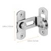 Stainless Steel Hook Lock Latch 90 Degree Flips Barn Door Lock For Sliding Gate Security Outdoor Safety Durable Fence
