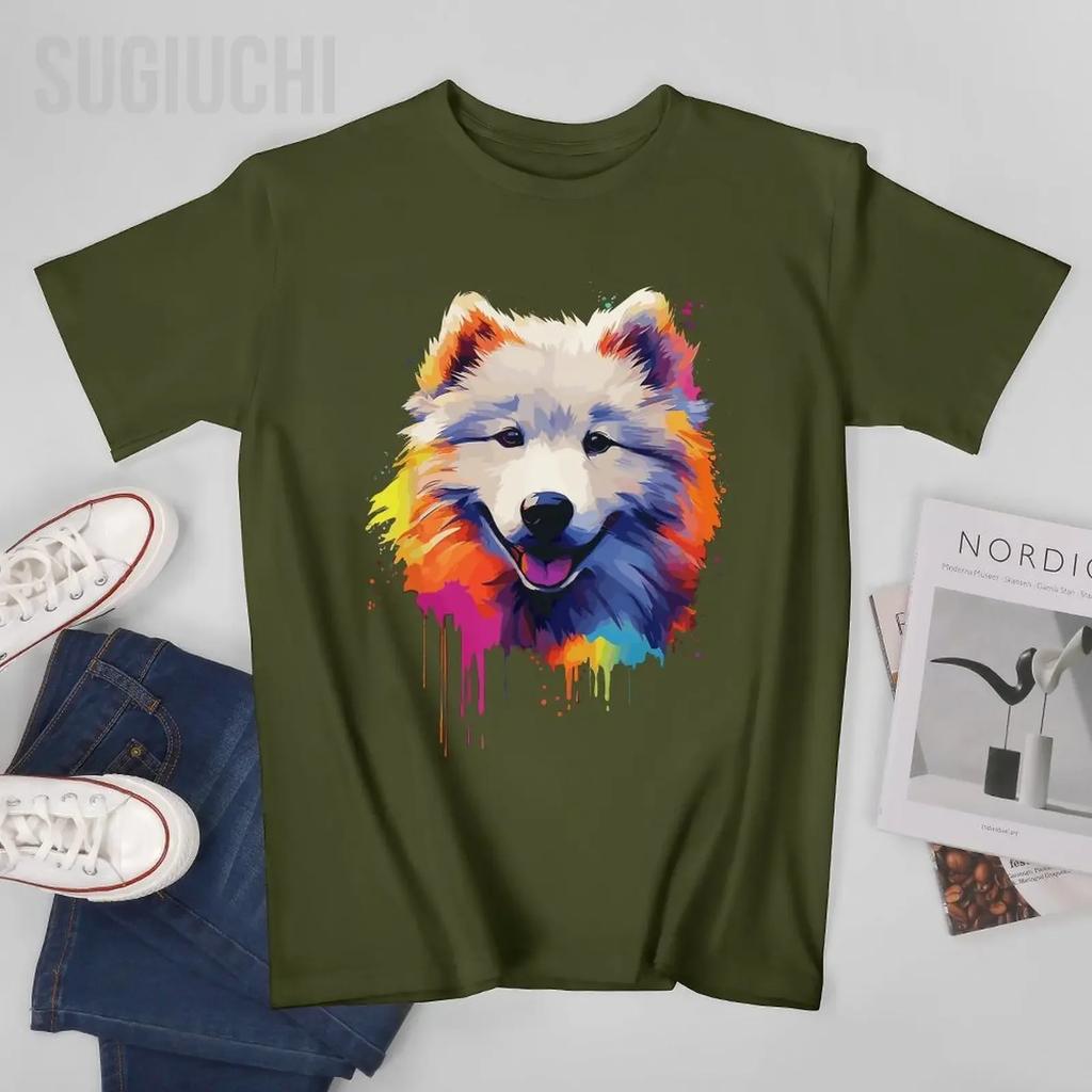 Unisex Unisex Samoyed Puppy Tshirt Tees T Shirts WoUnisex Boys 100 Cotton TShirt