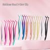 Multi-color Stainless Steel Eyelash Tweezers: New Style Round Head Safety Applicator Clamp
