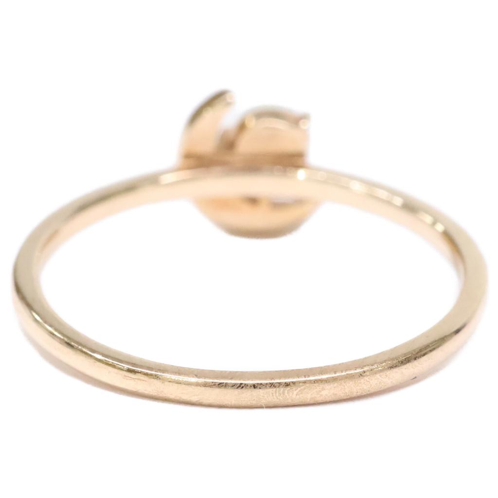 NOJESS [Beautiful Condition] K10 Moon Pinky Ring ring Yellow GoldUsed
