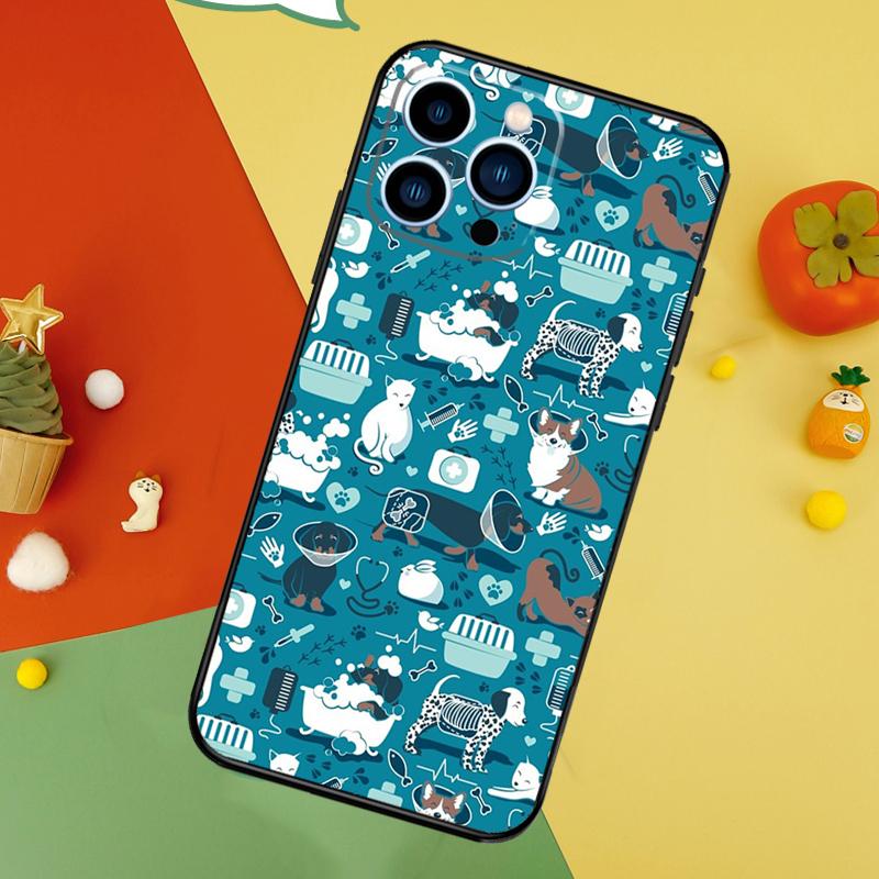 X-Ray Veterinary Medicine Case For iPhone 14 13 12 11 15 16 Pro Max Mini X XR XS Max 8 7 14 15 16 Plus Cover Funda