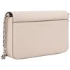 Calvin Klein Elegant Metal Letter Flip Chain Synthetic Material Small Square Bag Crossbody Bag Women’s Space Black/Milk White 111-Milk White OS