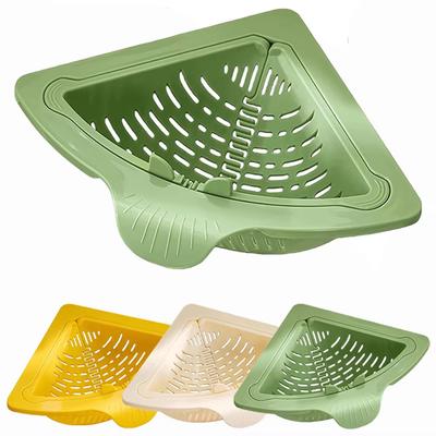 Cesta Magnética para Desagüe de Fregadero Triángulo Cesta de Drenaje para Frutas y Verduras Recolector Filtro de Desechos de Comida Organizador de Almacenamiento de Cocina