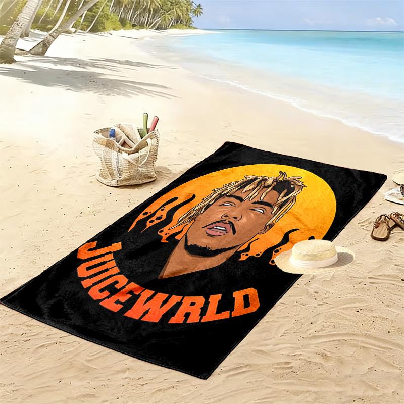Juice Wrld: Legacy Emotion Music beach towel Outdoor camping soft seaside quick-drying swim towel Outdoor pool towel Comfort beach towel