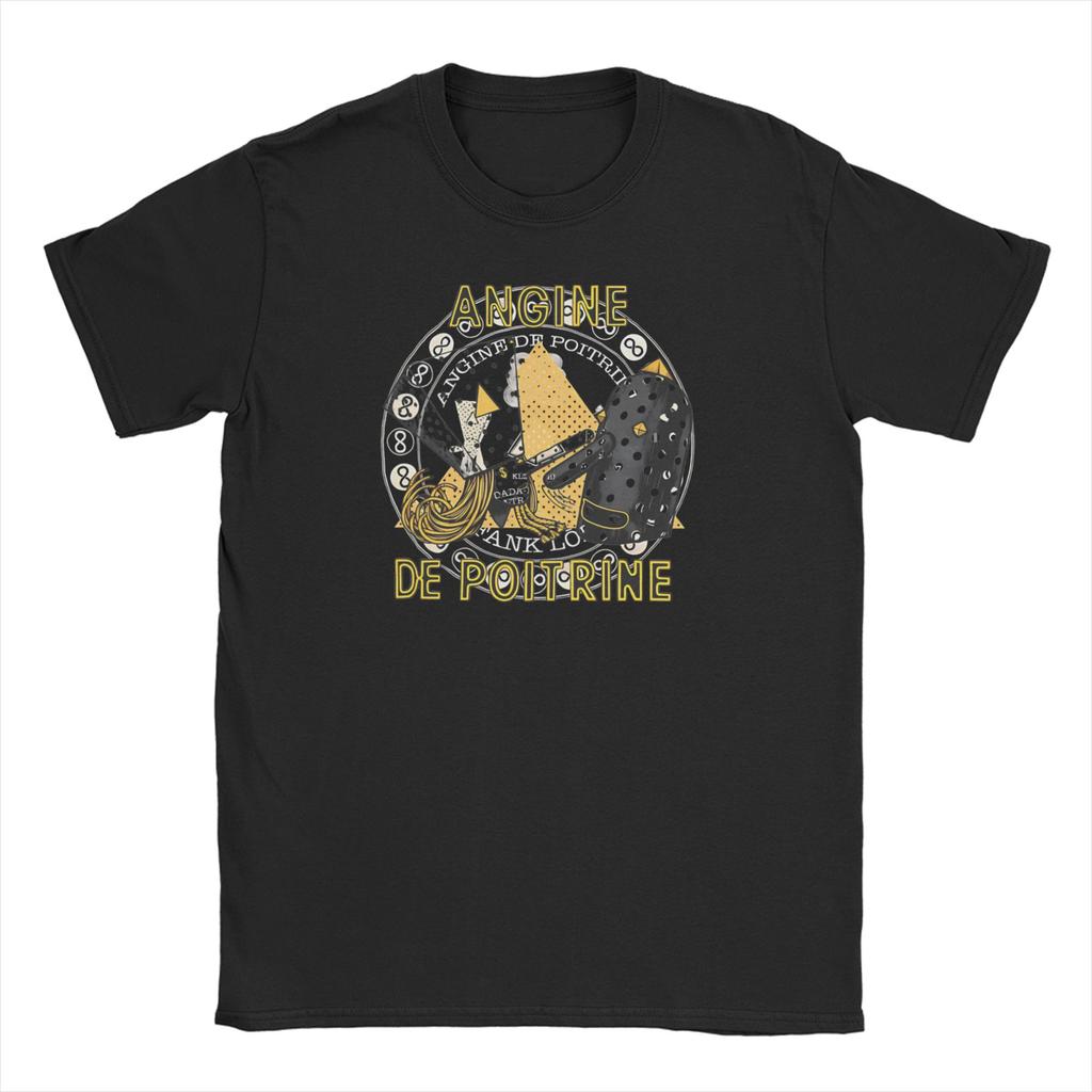 T-shirt a banda Angina Pectoris per Unisex WoUnisex Sherpa Unisextra 100% Cotone T-shirt Girocollo Manica Corta T-shirt 6XL Abbigliamento