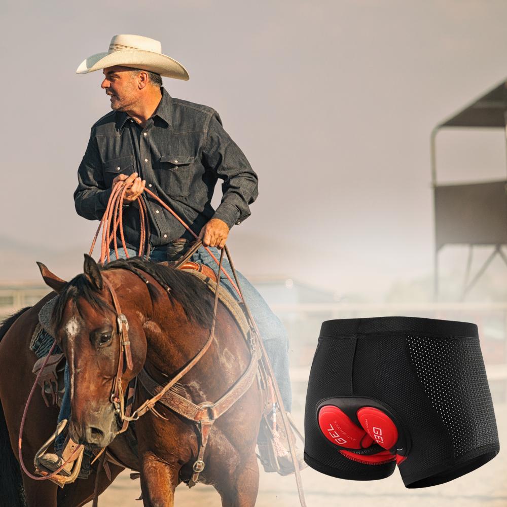Men's mtb cycling shorts with gel pad for horse riding, XL