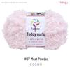 Laine Teddy Bouclette: Fil à crocheter et à tricoter DIY fait main pour écharpes et poupées