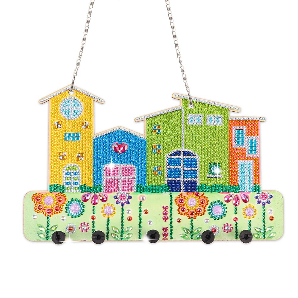 Wood DIY Creative Handmade Gift for Various Occasions Diamond Painting Art Hooks for Keys Decorations Displays and Accessories