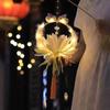 Mid-Autumn Hanfu Style Children's Luminous Lantern - Lotus & Jade Rabbit Design