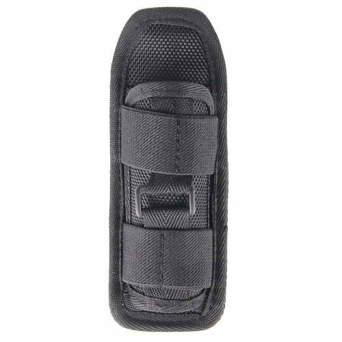 XBERSTAR Flashlight Holder Pouch Case, Military Flashlight Pouch, Belt, Cell Phone Holder, Cane Holder, Belt Clip, 360-Degree Rotation, Elastic Nylon