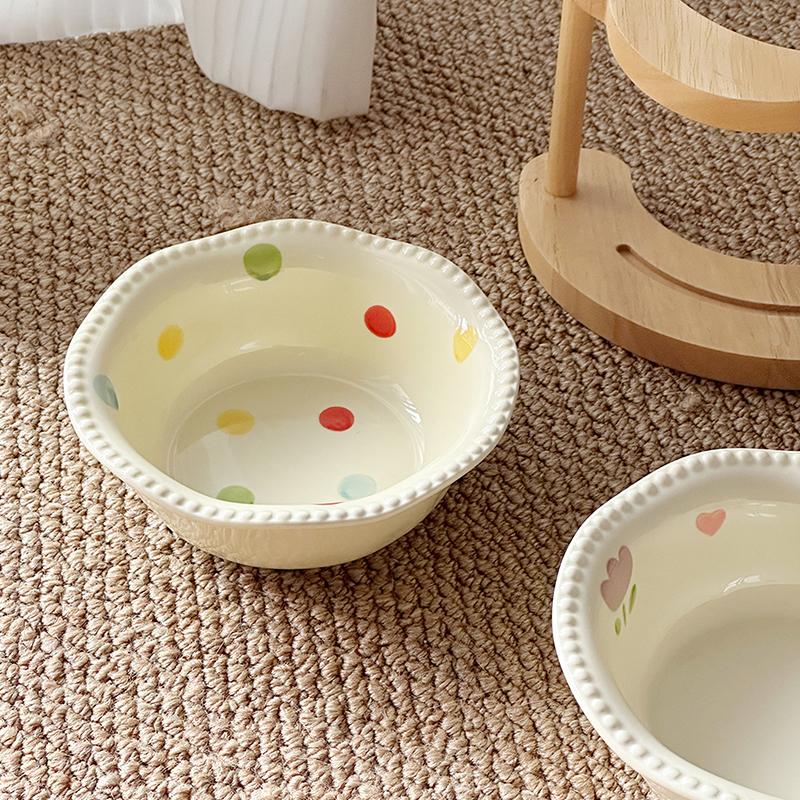 Ceramic Pet Cat Bowl Pet Drinking Water Feeding Bowl Ceramics Cat Food Dog Food Utensils Cat Dog Pet Supplies Accessories