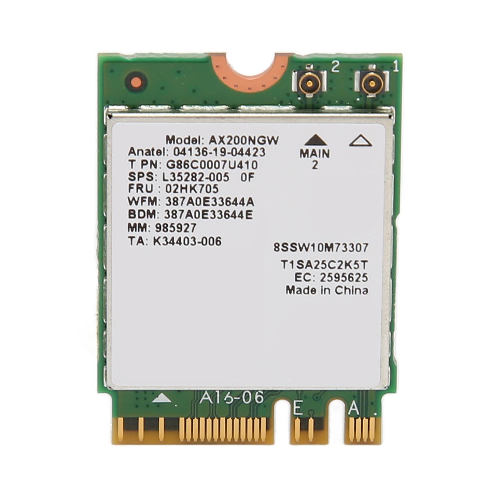 

Мережева карта WiFi 6 для Intel AX200NGW 802.11ax Bluetooth 5.2 WIFI M.2 мережевий адаптер для ноутбука
