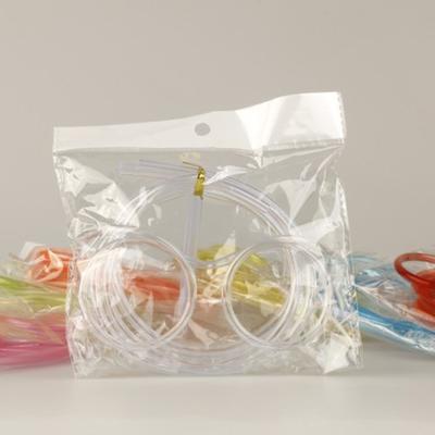 Novelty Soft Plastic Straw Glass, Reusable DIY Straw Glasses Bar Supplies Kids Baby Birthday Party Event Drinkware