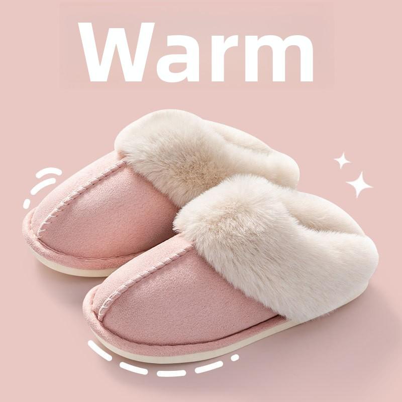 Cotton Slippers for Indoor, Home, and Outdoor Wear. Plush Warm, Thick Soled, Non Slip Cotton Shoes for Men, Floor Slippers