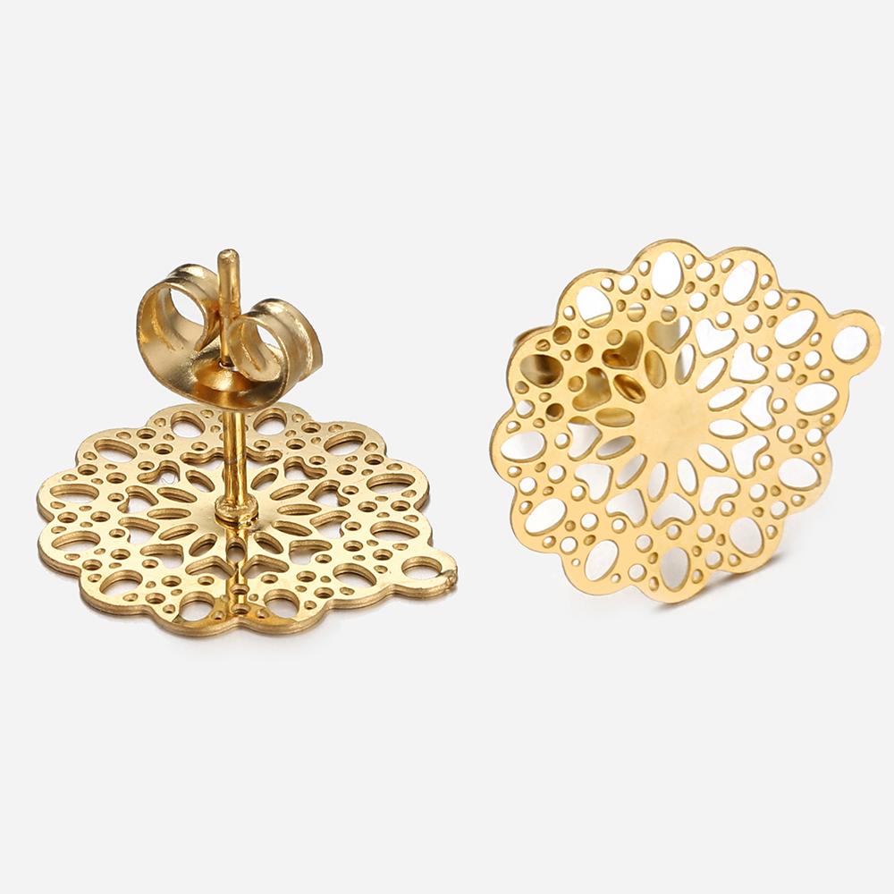 10 pièces Boucles d'oreilles en acier inoxydable Matériaux de fabrication Apprêts Goujons d'oreilles Boucles d'oreilles pendantes Bouchons d'oreilles pour la fabrication de bijoux DIY Accessoires