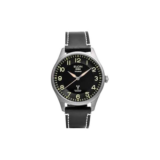 ELGIN Титановые радио-солнечные часы FK1431TI-BP