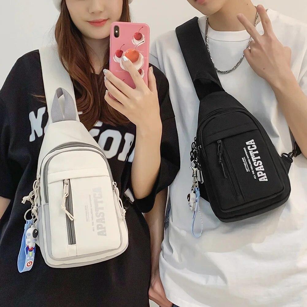 2026 Small Chest Bag Men Women Sling Waist Pack Phone Pocket Cross Body Shoulder Bag Fanny Pack Waterproof Male Handbag Outdoor